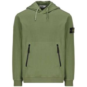 라프리마 스톤아일랜드 60452 스트레치 코튼 플리스 후드 스웻셔츠 가먼트다잉 배지 후드티 78156045