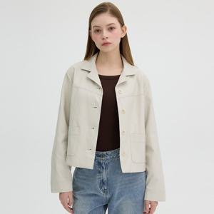 [올리브데올리브]페이크레더 크롭 자켓  OH5XJ181