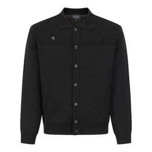 파리게이츠 (511E3SD204) 남성 솔리드 골조직 믹스 카라 가디건