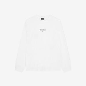 뉴발란스 UNI 중앙 레터링 긴팔티 B1 NBNDF31803 10 19 60