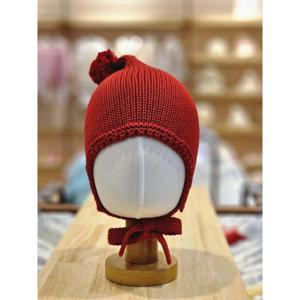 아가방 세이브존02 레드 방울 니트모자 02s776853