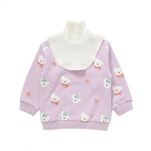 (HP블루독베이비25년FW VI)패턴하프폴라스웨트셔츠 45C1433409