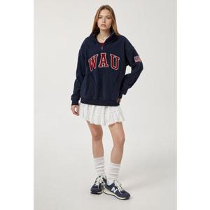 [후아유] Patch Fleece Half Zip-up   WHMAF4V21U