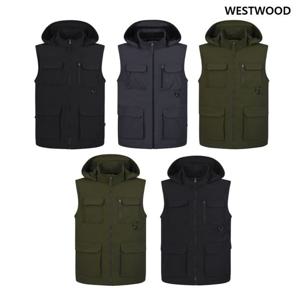 [웨스트우드] 남성 유틸리티 방풍 바람막이 조끼 (5컬러) WP3MCVT691