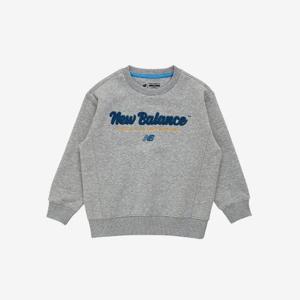 뉴발란스키즈긴팔티 PQC NK9CE4101U-AC ESSENTIAL 기모 레터로고 스웨트 셔츠
