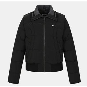 테일러메이드  2025F W 여성 스웨이드 2IN1 중량 다운점퍼 TWDJE8202-199 블랙