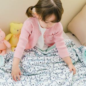 벨몽 와글와글 극세사 블랭킷 아기 이불-베베(곰)