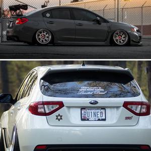 다비드 스타 스티커 C05 / DIY 자동차 주유구