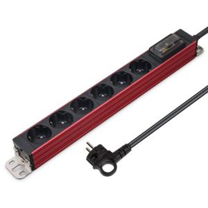 알루미늄멀티탭 고용량 서버탭 AL 레드 6구 3M