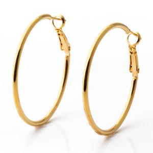 [메리그린] 14K 골드필드 빅심플 링 귀걸이