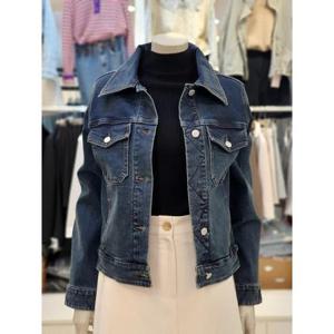 SOUP 세이브존07 여성 레터링 스판 데님 자켓 VZ9DJ10