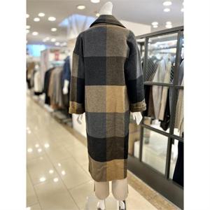 트리아나 세이브존01 루즈핏 체크 롱 코트 2컬러 Af4HA51 nv-2