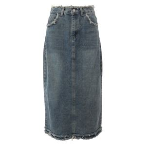 [에이비에프지]숫디테일 데님롱스커트 APY5ZS31G