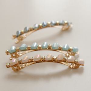 제이로렌 크리스탈 컬러큐빅 자동 헤어핀 H01210