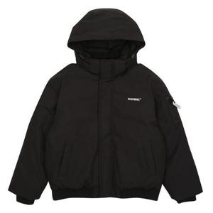 에꼴리에 세이브존03 겨울  아웃포켓 봄버 웰론 점퍼 22D0106-BK