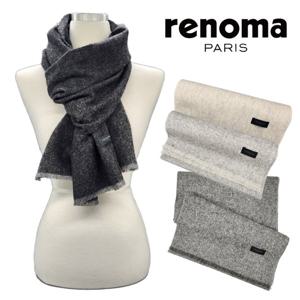 [레노마(스카프)]캐시미어 혼방 솔리드머플러 FRO215O