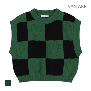 [반에이크]MARIO다트패턴 니트베스트_VB2ZKVM302Z