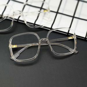 패션 투명 왕 뿔테