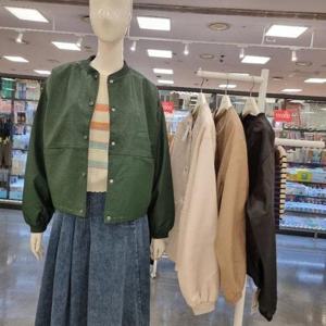 라티움(Destijl) HC34 봄,가을라운루즈핏부드러운페이크레더점퍼 D2517JK01