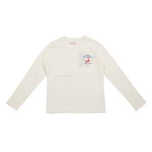 [뱅뱅]여성 체리 프린트 라운드 긴팔 티셔츠 (NTL225)