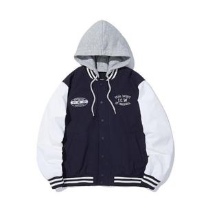 인터크루 HC16 소매 배색 야구점퍼 ITZ1UJ02