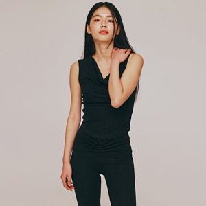 COWL & OFF SHOULDER TWO WAY TOP_T513TP100(BK)