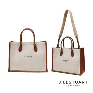 [질스튜어트]아이보리 캔버스 북토트백 JABA5E330I2