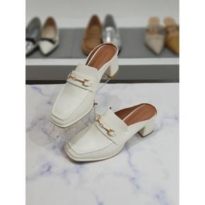 한슈 세이브존03 바코 골드 체인 미들 뮬힐 펌프스 5.5cm AGHS746M62ilA