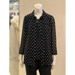 벨리시앙 세이브존01 패턴 블라우스 시스루 재킷(2color) JK5232