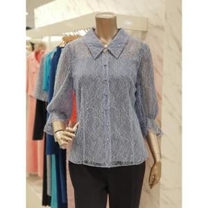 미니멈 세이브존01 플라워 자수 시스루 블라우스 MXBAWB5040