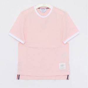 [톰브라운]RWB 트리밍 링거 반팔티 핑크 FJS075A 00042 680