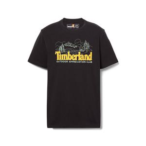 [팀버랜드] 남성 프론트 그래픽 반팔티 블랙_TB0A6B8V0011