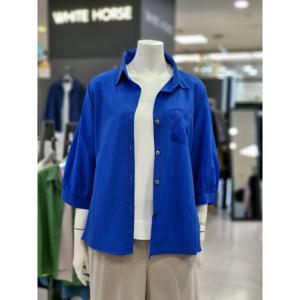 화이트호스 세이브존05 쉬폰 셔링 블라우스 A252214