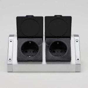 BIS 빌트인 가구 코너 콘센트 블랙커버 BIB-002