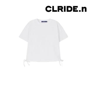 [클라이드]여성 크롭 골지 스트링 반팔 티셔츠 FPBTS721F