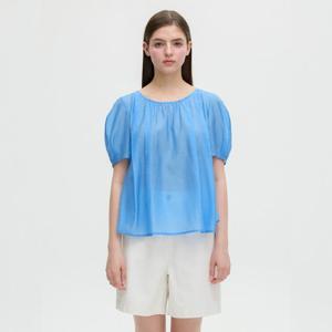 [올리브데올리브]백 리본 시스루 블라우스 (OW5MB609)