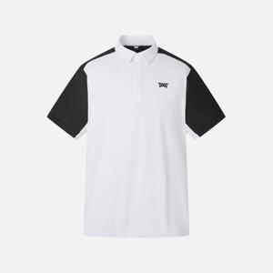 PXG골프반팔티 JQJ PIAPM2201-01 컬러블록 카라 티셔츠