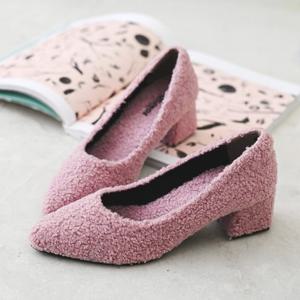 갓슈 보글포르시 5cm 미들힐 펌프스 패션구두