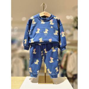 블루독베이비 10 25FW (NY)도기루즈핏스웨트셔츠팬츠세트B (245A143340241502)