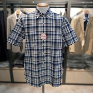 트레몰로 HC10 베이직 체크 반팔 남방 TRHNS5M2301