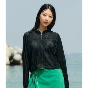 [아레나] (A5BL1PN05_BLK) 여성 컴피 집업 커버업