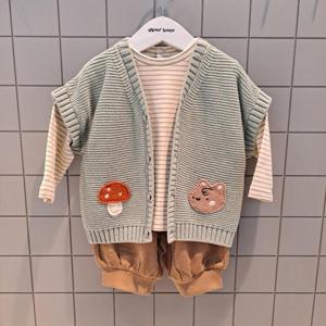 아가방 DP02 제리니트조끼3세트 01Q523202