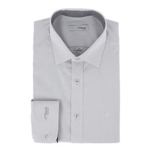 [에스티듀퐁(셔츠)]네이비 줄 도비 스트레치 슬림핏 긴소매 셔츠 SE5FM21LS314SNY