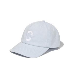 M 커버낫모자 CQK CO2300CA03-LB 데님 C 로고 로우캡 라이트 블루