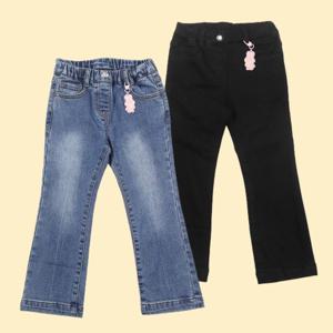 [로엠걸즈(아동)]부츠컷 이중직 데님스판청바지RGTJ24T2C