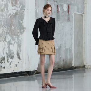 [에고이스트][BL] 페미닌 러플 블라우스 ER3OBL02