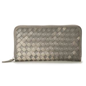 [기오네] 라쿠텐 랭킹1위 양가죽 집어라운드 장지갑 메탈 그레이 PG101G GRY