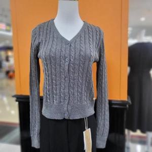 파파야 DP01 브이넥 꽈베기 가디건 PNPRCD002C