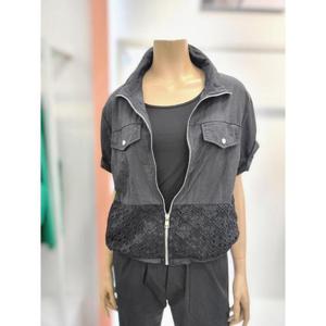 수스 세이브존02 카라스트링 반팔자켓 S252BJP655