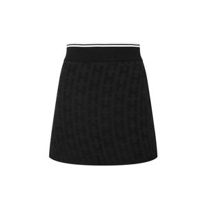 [헤지스] 25FW 여성 자카드 패턴 니트 스커트 HWSK5C611BK